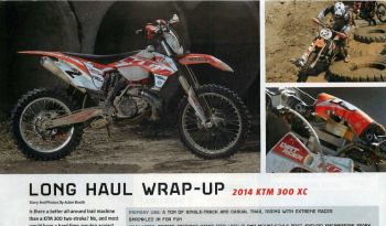 DirtRider 2014 KTM 300 XC Long Haul Wrap-Up